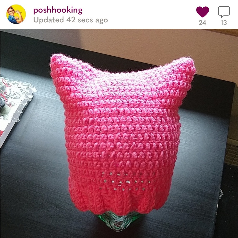 🆕✊@poshhooking Pink PussyHat Planned Parenthood Donation